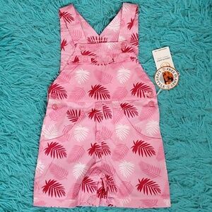 Free Planet Palm NWT Shortalls